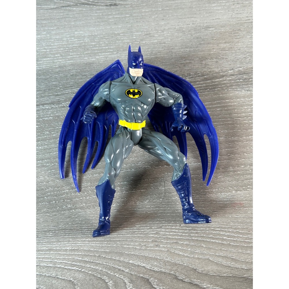 Vintage 1993 Kenner Legends of Batman Powerwing Action Figure Grey Blue DC